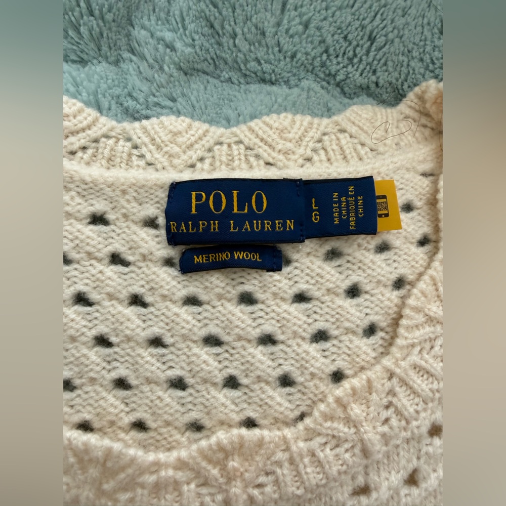 Polo Ralph Lauren Pointelle-Knit Merino Sweater - Picture 6 of 14
